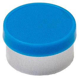 Cyan Blue 13mm flip-top vial cap