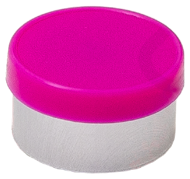 Magenta 13mm flip-top vial cap