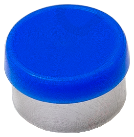 Royal Blue 13mm flip-top vial cap