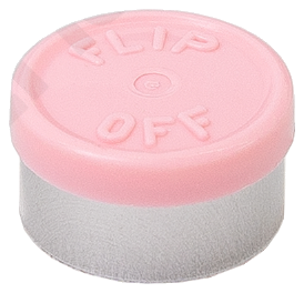 Gloss Pink 13mm flip-top vial cap