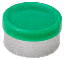 Teal Green 13mm flip-top vial cap